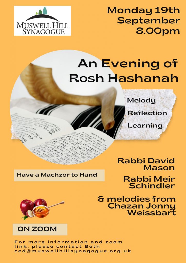 "An Evening of Rosh Hashanah Melody, Reflection & Learning" Muswell