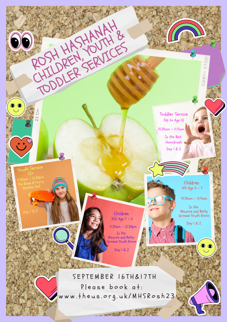 Rosh Hashanah Children, Toddler & Youth Services Muswell Hill Synagogue